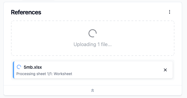 Showing more in-progress feedback to the user